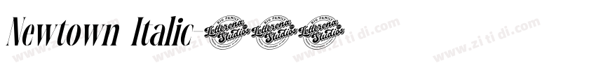 Newtown Italic字体转换